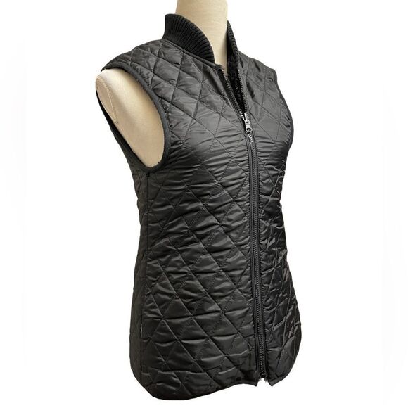 Alpha Industries The N-3B “SLY” Black Faux Fur Lined Quilted Vest (Size: Small) - Picture 2 of 16